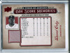 David Ortiz 2008 UD A Piece of History, Box Score Memories Jersey #BSM-6 Red
