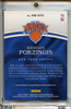 Kristaps Porzingis 2016-17 Immaculate, Modern Marks Autographs #MM-KPO Gold (#02/10)