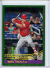 Mike Trout 2018 Donruss #242 Retro Holo Green