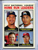 Giancarlo Stanton, Ryan Braun, Jay Bruce, Adam LaRoche 2013 Heritage #9 NL Home Run Leaders