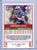 Andrew Luck 2019 Score #52 Purple