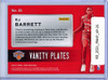 RJ Barrett 2020-21 Hoops, Vanity Plates #25