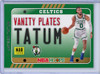 Jayson Tatum 2020-21 Hoops, Vanity Plates #22