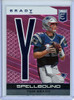 Tom Brady 2020 Donruss Elite, Spellbound #14 "Y" Pink