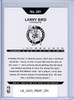 Larry Bird 2018-19 Hoops #291 Hoops Tribute