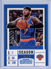Carmelo Anthony 2017-18 Contenders Draft Picks #7 Blue Jersey