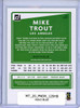 Mike Trout 2020 Donruss #129 Holo Blue