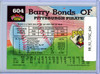 Barry Bonds 1992 Stadium Club #604 Member's Choice