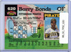 Barry Bonds 1992 Stadium Club #620