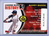 Barry Bonds 2005 Topps, Home Run History #BB269 HR 269