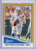 Matthew Stafford 2017 Classics #22 Timeless Tributes Gold (#27/99)