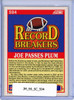 Joe Montana 1990 Score #594 Record Breakers