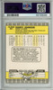 Randy Johnson 1989 Fleer #381 Marlboro Ad Completely Blacked Out PSA 8 Near Mint-Mint (#59799096)