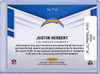 Justin Herbert 2022 Donruss Elite, Field Vision #FV2 Green (CQ)