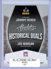 Johnny Bench, Joe Morgan 2022 Absolute, Historical Duals #HD-JM Retail (CQ)