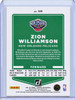 Zion Williamson 2021-22 Donruss #189 Holo Orange Laser (1)