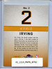 Kyrie Irving 2013-14 Pinnacle, Behind the Numbers #2