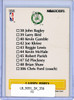 Larry Bird 1990-91 Skybox #356 Team Checklist (CQ)