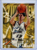 John Stockton 1996-97 Skybox Z-Force #196 Zupermen (CQ)