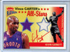 Vince Carter, Kevin Garnett 2002-03 Platinum, Vince Carter's All-Stars Game Used #VC-KG (#040/250) (CQ)