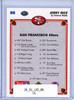 Jerry Rice 1991 Upper Deck #86 Team Checklist (CQ)