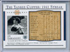 Joe DiMaggio 2003 Upper Deck Play Ball, Yankee Clipper 1941 Streak #S-48 (1) (CQ)
