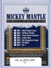 Mickey Mantle 2018 Diamond Kings, Mickey Mantle Collection #MM8 (CQ)