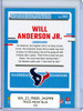Will Anderson Jr. 2023 Donruss #342 Press Proof Blue (CQ)