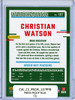 Christian Watson 2023 Donruss #107 Press Proof Blue (CQ)