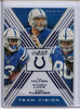 Andrew Luck, T.Y. Hilton, Coby Fleener 2015 Clear Vision, Team Vision #TV-12 Blue (#11/99)