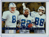 Troy Aikman, Emmitt Smith, Michael Irvin 1996 Pinnacle Zenith #Z-147 Triple Trouble (CQ)