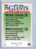 Michael Strahan, Marcus Buckley 1993 Topps #275 Draft Picks (CQ)