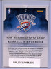 Russell Westbrook 2012-13 Brilliance, Spellbound #1 "W"