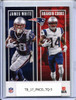 Tom Brady 2017 Contenders, Team Quads #TW-5 with Rob Gronkowski, James White, Brandin Cooks