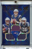 Jarrett Stidham, N'Keal Harry, Sony Michel 2019 XR, Team Trios Materials #TT-NE Blue (#39/49)