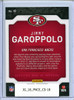 Jimmy Garoppolo 2018 Certified, Certified Seal of Approval #18