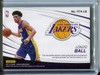 Lonzo Ball 2017-18 Absolute, Tools of the Trade Four Swatch Signatures #TT4-LB Orange (#17/25)