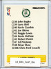 Larry Bird 1990-91 Hoops #356 Team Checklist