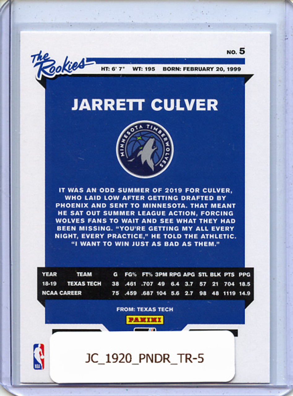 Jarrett Culver 2019-20 Donruss, The Rookies #5