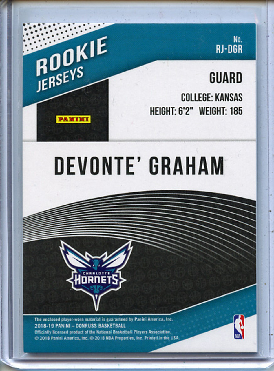 Devonte' Graham 2018-19 Donruss, Rookie Jerseys #RJ-DGR