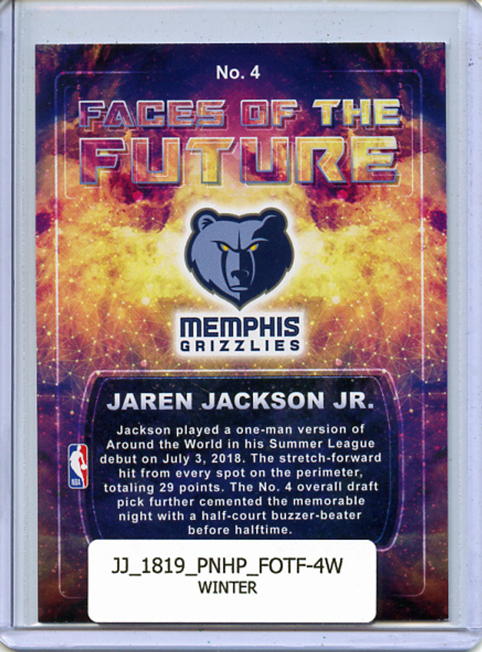 Jaren Jackson Jr. 2018-19 Hoops, Faces of the Future #4 Winter