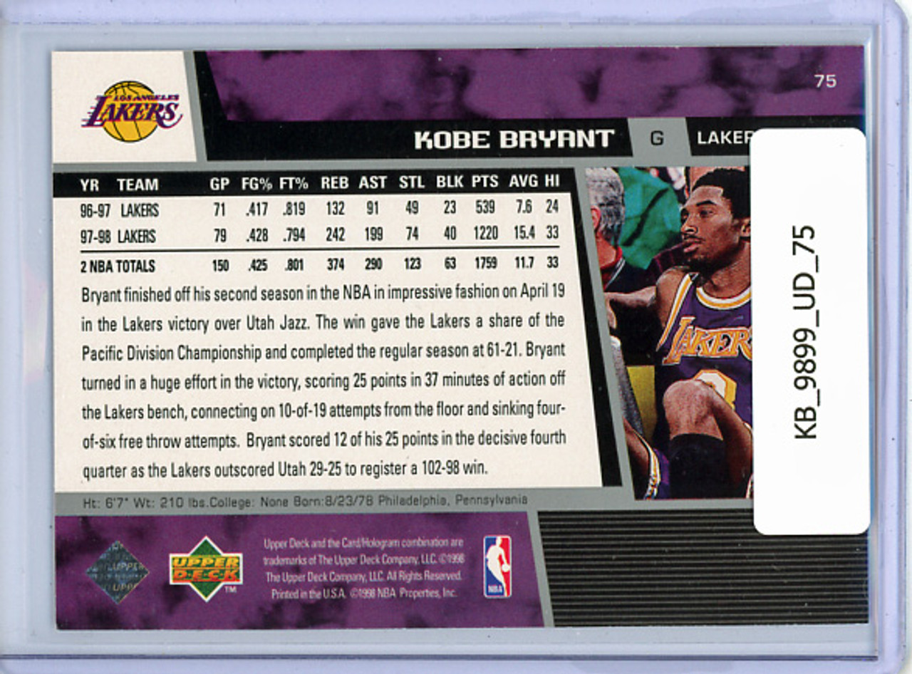 Kobe Bryant 1998-99 Upper Deck #75