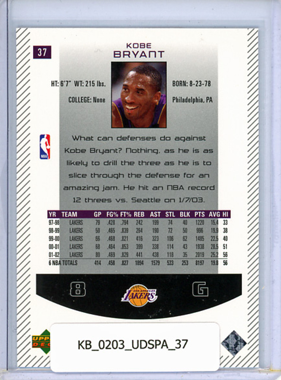 Kobe Bryant 2002-03 SP Authentic #37