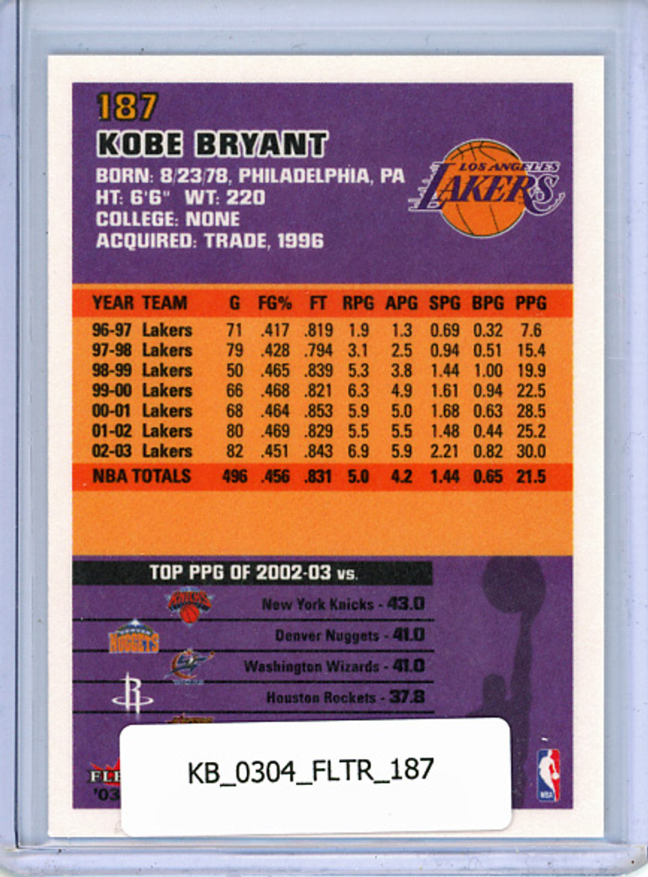 Kobe Bryant 2003-04 Tradition #187