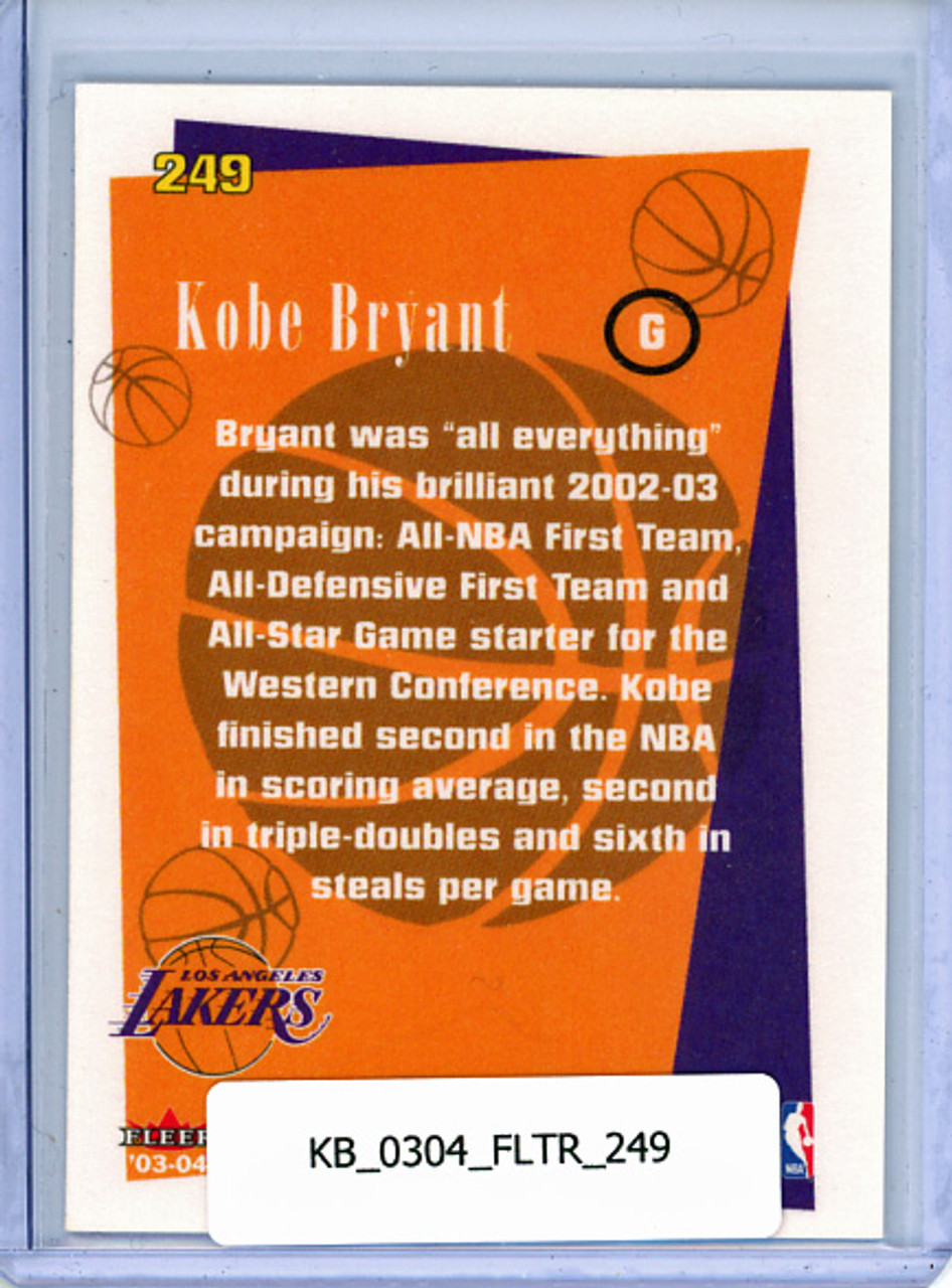 Kobe Bryant 2003-04 Tradition #249 Banner Season