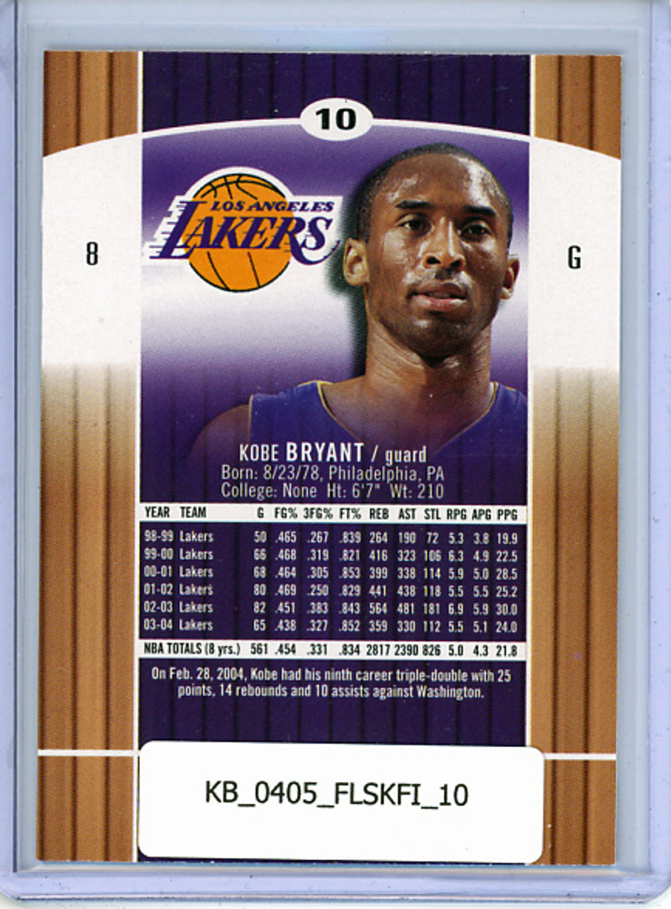 Kobe Bryant 2004-05 Skybox Fresh Ink #10