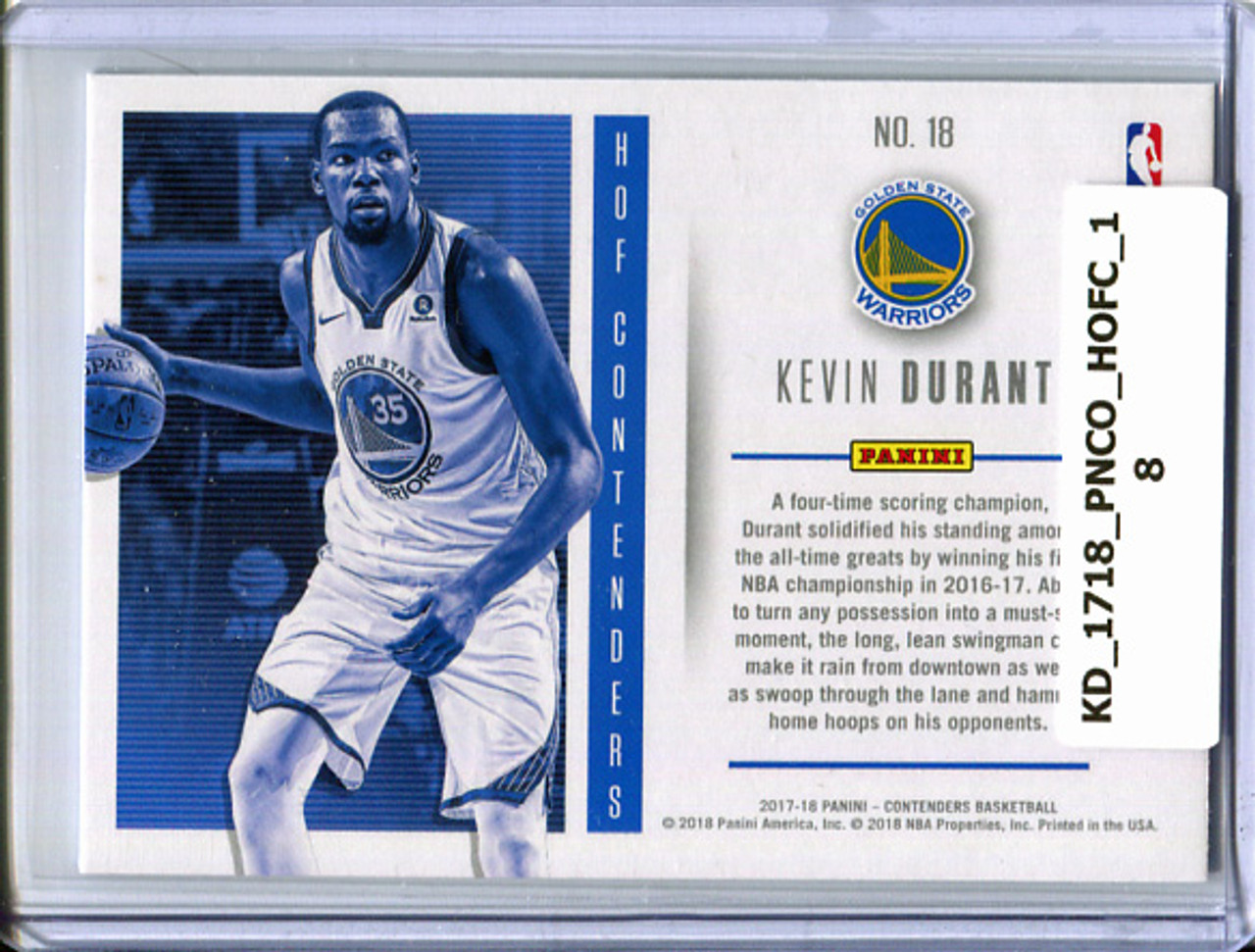 Kevin Durant 2017-18 Contenders, Hall of Fame Contenders #18