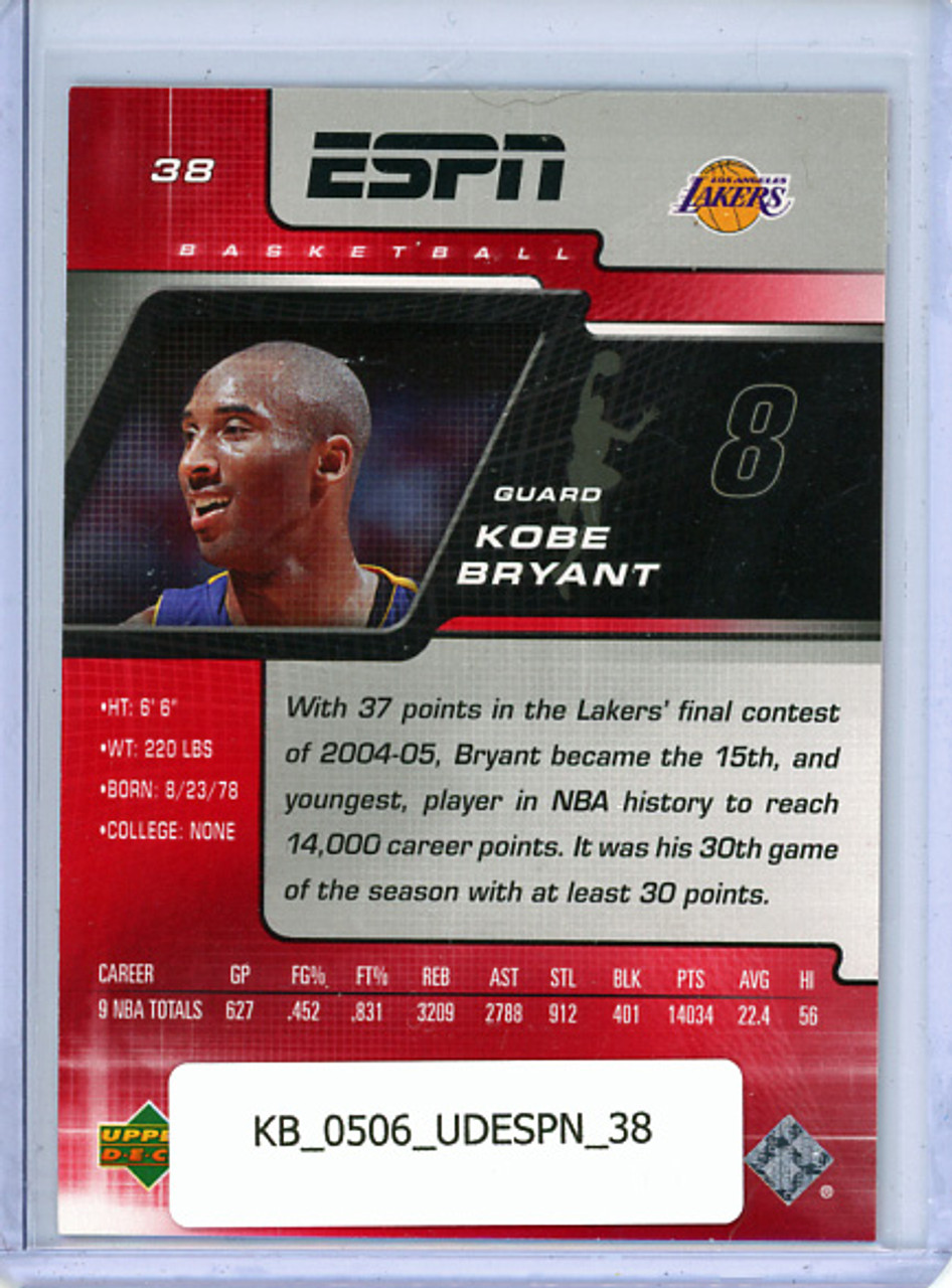 Kobe Bryant 2005-06 Upper Deck ESPN #38