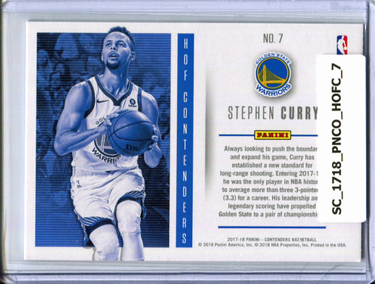 Stephen Curry 2017-18 Contenders, Hall of Fame Contenders #7