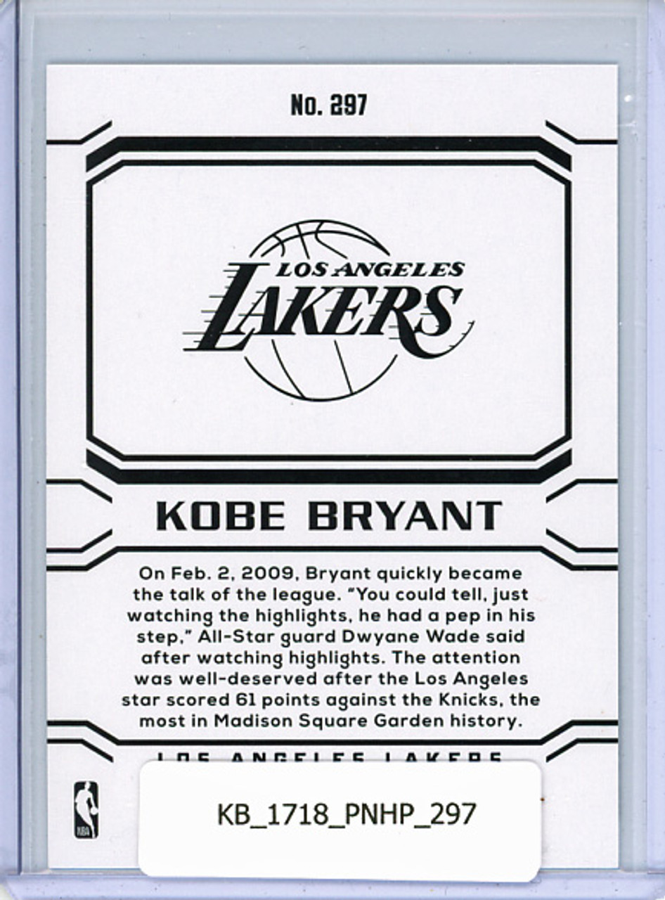 Kobe Bryant 2017-18 Hoops #297 Career Tribute